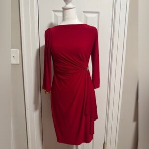 Red cocktail dress